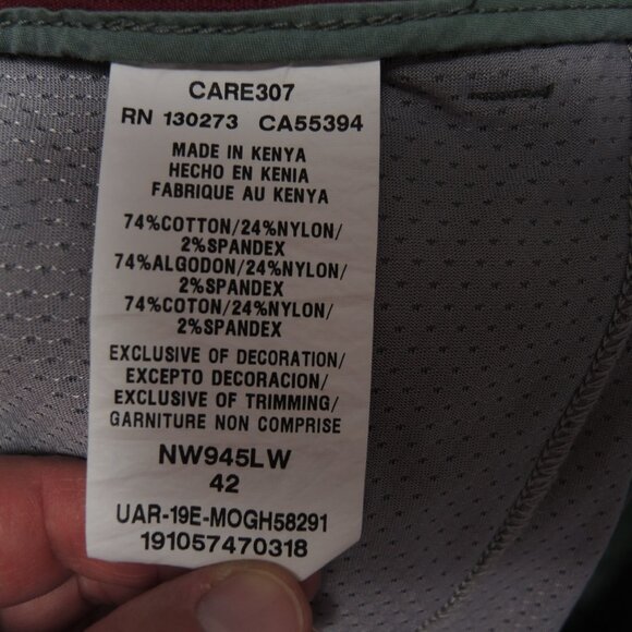 Lot of 2 Men's Wrangler Outdoor Shorts Flat Front Blue & Green Size 42 - Picture 7 of 16